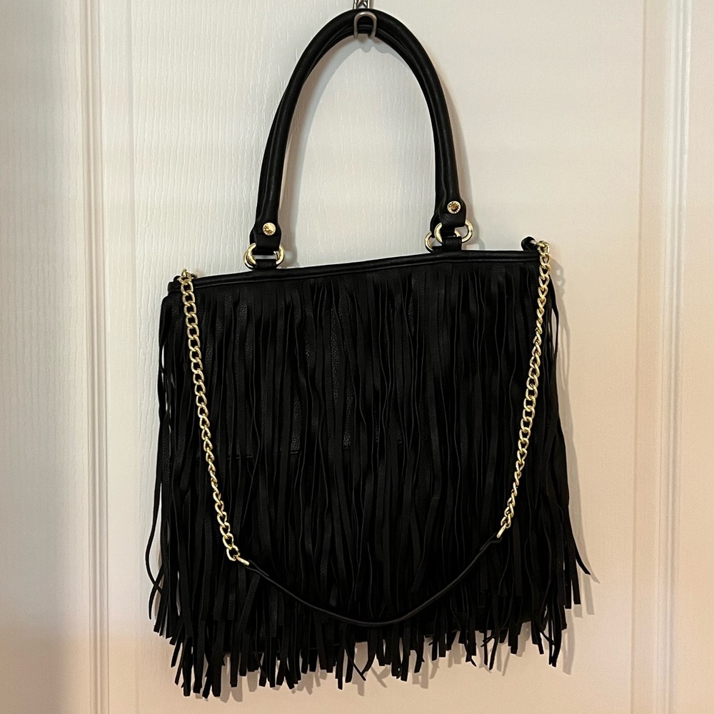 Steve Madden Bags Steve Madden Frringe Faux-Leather Fringe Women's Satchel